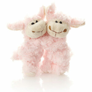 Knuffels schaapjes - Roze - 20 cm - Wooly Sheep
