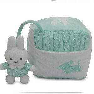 Tiamo activiteitenkubus Nijntje Mint gebreid/pluche - mintgroen/wit