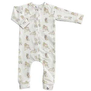 Een leuk boxpakje White Tiger gemaakt van zacht wit katoen komt uit de collectie van Feathers. De zachte stof heeft het GOTS keurmerk.
