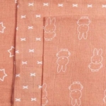 washandjes nijntje smile coral pink set hydrofiel katoen 3 stuks