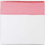 Dit geweldig mooie witte lakentje van het kwaliteitsmerk Briljant Baby is gemaakt van hoge kwaliteit katoen. Het lakentje heeft een roze bies en een roze rand met witte hartjes.