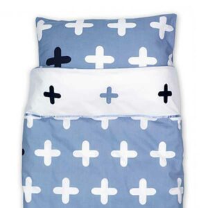 peuter dekbedovertrek crizzz crozzz blauw katoen