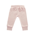 Een leuk effen broekje in de kleur zacht roze uit de collectie Lama Blush Pink van Jollein. Het broekje heeft een elastische band met koordje.