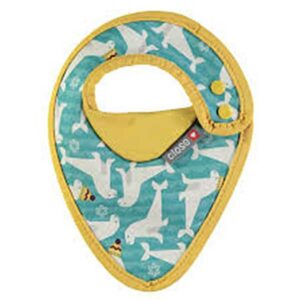 Close slabbetje Stage Seal fleece - zeeleeuw groen/geel