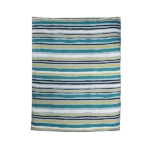 Het dekbedovertrek van Jungle Dusk Pink is dubbelzijdig te gebruiken vanwege de verschillende prints. De ene kant heeft strepen en de andere kant een jungleprint.