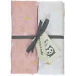 Handige en zachte hydrofiele swaddles/multidoek van Briljant Baby met het design Sunny Pink. In 2 verschillende uitvoeringen. De doeken hebben het formaat 120 x 120 cm.