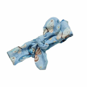 Knoophaarband Butterfly Jeans - Blauw - Little Adventure - GOTS keurmerk