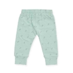 Een leuk zachtgroen broekje met een lichtgrijze print van boompjes uit de collectie Forest van Jollein. Heerlijk zacht en comfortabel voor jouw kleintje. 