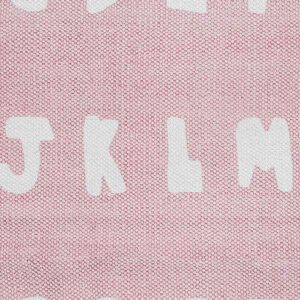 Kleed ABC - Soft Roze - Roze/Ecru - 90 x 130 cm - Jollein