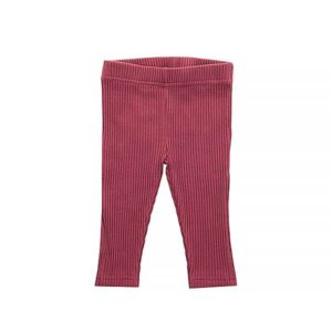 Legging Rib Maroon Red - Bordeauxrood - Maat 50/56 - Jollein
