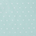 Het rompertje is mintgroen met witte print in de vorm van V-tjes. Het rompertje komt uit de collectie Hearts Soft Green van Jollein. Gemaakt van biologisch katoen. 