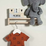 Een leuk roestbruine rompertje met korte mouwen uit de collectie Wild Animals Tiger Rust van Jollein. Romper heeft een zwarte print van een tijgerhoofd. 