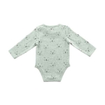 Een leuk grijs rompertje met lange mouwen. Het rompertje is bedrukt met gezichtjes van een leeuw en komt uit de collectie Little Lion Grey van Jollein.