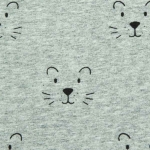 Leuk grijs shirtje met lange mouwen van Jollein uit de collectie Little Lion Grey. Het shirtje heeft een zwarte bedrukking van leeuwengezichtjes. Gemaakt van biologisch katoen.