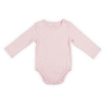 Leuke roze romper van Jollein uit de Mini Dots Blush Pink collectie. Het rompertje heeft lange mouwen en een fijne stippenprint. Gemaakt van biologisch katoen en elastaan.