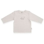 Een leuk shirtje in de kleur gebroken wit met op de voorzijde in een subtiele print een vosje. Het shirtje komt uit de collectie Off-White van Jollein.