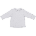 Leuk grijs shirtje met lange mouwen van Jollein . Dit shirtje komt uit de collectie Mini Dots Grey. Het shirtje heeft een hele fijne stippenprint. Gemaakt van biologisch katoen.
