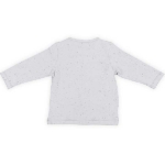 Leuk grijs shirtje met lange mouwen van Jollein . Dit shirtje komt uit de collectie Mini Dots Grey. Het shirtje heeft een hele fijne stippenprint. Gemaakt van biologisch katoen.