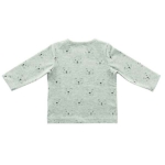 Leuk grijs shirtje met lange mouwen van Jollein uit de collectie Little Lion Grey. Het shirtje heeft een zwarte bedrukking van leeuwengezichtjes. Gemaakt van biologisch katoen.