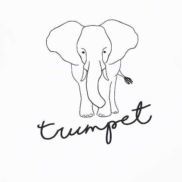 Stoer shirtje met lange mouw in de kleur wit met leuke printopdruk van een olifant. Het shirtje komt uit de collectie Safari Black/White van Jollein. Gmaakt van biologisch katoen.