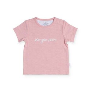 Een leuk setje met een leuke quote op het t-shirtje: See you soon & printjes van octopussen op het broekje uit de collectie Octopus Pink van Jollein.