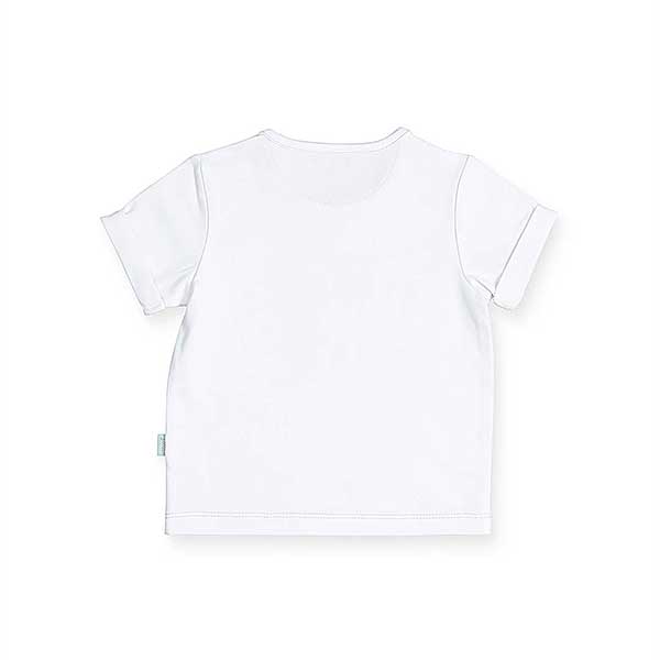 Dit witte t-shirtje met korte mouw is leuk voor in de zomer of in de lente met een vestje erover. Het t-shirtje met leuke opdruk van een vrolijke ijsjes in zachte kleuren en is goed te combineren met de effen broekjes uit de Jollein kledingcollectie. In de schouder van het t-shirtje zitten handige drukknoopjes zodat omkleden lekker makkelijk gaat.