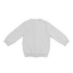 Een mooi fijn gebreid vestje in de kleur grijs. Dit vestje komt uit de collectie Pretty Knit Blush Pink van Jollein. Het vestje is voorzien van knoopjes en gemaakt van biologisch katoen.