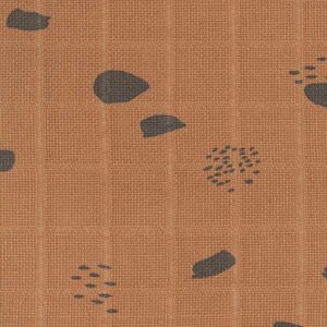 Monddoekjes hydrofiel Spot Caramel - Bruin/Zwart - 31 x 31 cm - set 3 stuks - Jollein