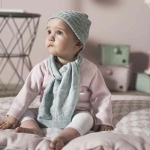 Leuke gebreide muts in de kleur grijs met een lief gebreid motiefje uit de collectie Diamond Knit van Jollein.