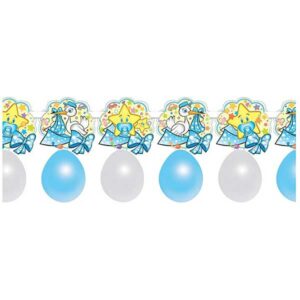 Pegaso ballonnenslinger Baby Boy - blauw/wit - lengte 150 cm