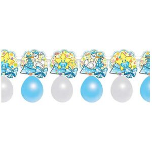 Ballonnenslinger Baby Boy - Blauw/Wit - Lengte 150 cm - Pegaso