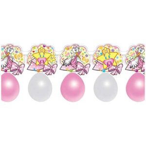 Pegaso ballonnenslinger Baby Girl - roze/wit - lengte 150 cm