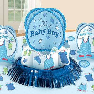 Tafeldecoratie Baby Boy - Blauw 23-delig - Amscan