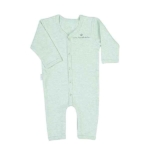 Een leuk mint mêlee boxpakje met de tekst 'Little Heartbreaker' in het zilver. Het pakje is gemaakt van katoen en heeft geen voetjes. 