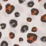 Hydrofiele monddoekjes of spuugdoekjes van Briljant Baby van het design Africa Blue, met een eigentijdse panterprint in de kleuren bruin & blauw. 