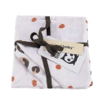 Hydrofiele washandjes van Briljant Baby van het design Africa Pink. Bestaand uit 2 designs: 2x met een eigentijdse panterprint in de kleuren bruin & roze & 1x met vlekken in de kleur bruin en roze.