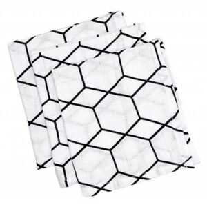 Heerlijke zachte washandjes van het design Grid van Briljant Baby. Hoe vaker je ze gebruik hoe zachter ze worden. Gemaakt van hydrofiel katoen.