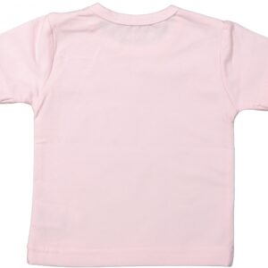 T-Shirt korte mouw Basics Light Pink - Zachtroze - Maat 50 - Dirkje Babywear