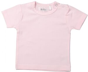 T-Shirt korte mouw Basics Light Pink - Zachtroze - Dirkje Babywear