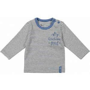 T-Shirt lange mouw Stripes - Gestreept - Grijs/Blauw - Dirkje Babywear