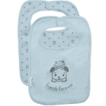 Frogs and Dogs slab blauw met afbeelding aan de ene kant en streepjes aan de andere kant