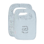 Frogs and Dogs slab blauw met print en streepjesmotief voor baby’s