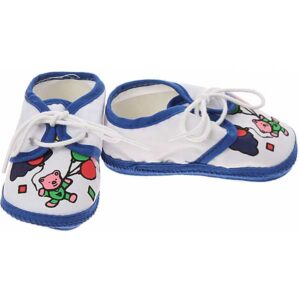 Junior Joy baby schoentjes jongens Newborn - beertje wit/blauw