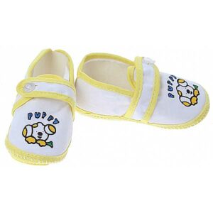 Junior Joy baby schoentjes jongens Newborn – puppy wit/geel