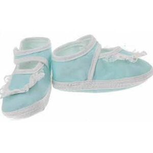 Junior Joy baby schoentjes meisjes Newborn Blue - kant lichtblauw