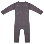 Een leuk boxpakje Dots Pavement voor jouw kleintje met een stippenprint in de kleuren grijs en wit uit de collectie van Little Indians.