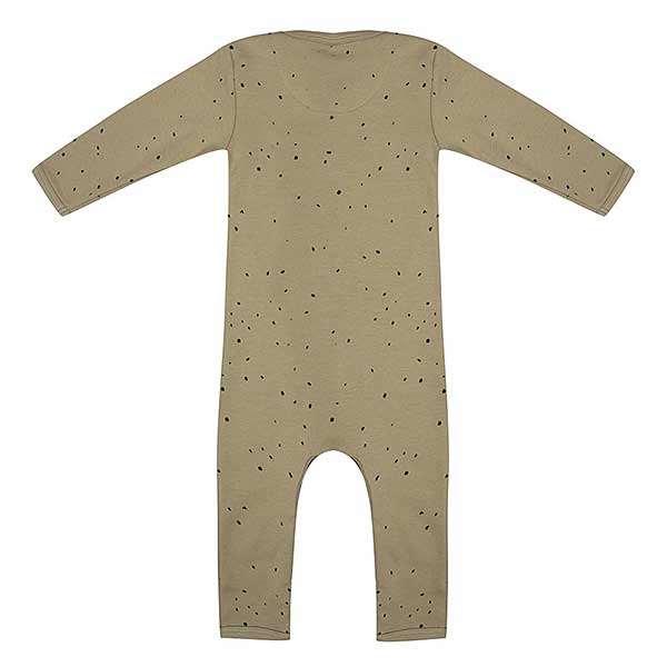 Een leuk boxpakje Dots Sponge voor jouw kleintje met een stippenprint in de kleuren groen en zwart uit de collectie van Little Indians.