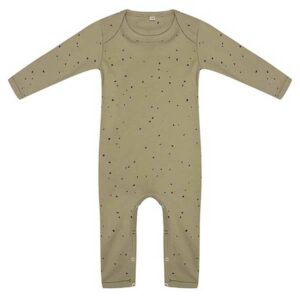 Een leuk boxpakje Dots Sponge voor jouw kleintje met een stippenprint in de kleuren groen en zwart uit de collectie van Little Indians.