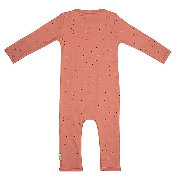 Een leuk boxpakje Dots Canyon Clay voor jouw kleintje met een leuke stippenprint in de kleuren terracotta en zwart uit de collectie van Little Indians.