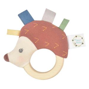 Tikiri bijtring Egel pluche/rubber - beige/bruin